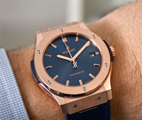 hublot classic fusion blue gold